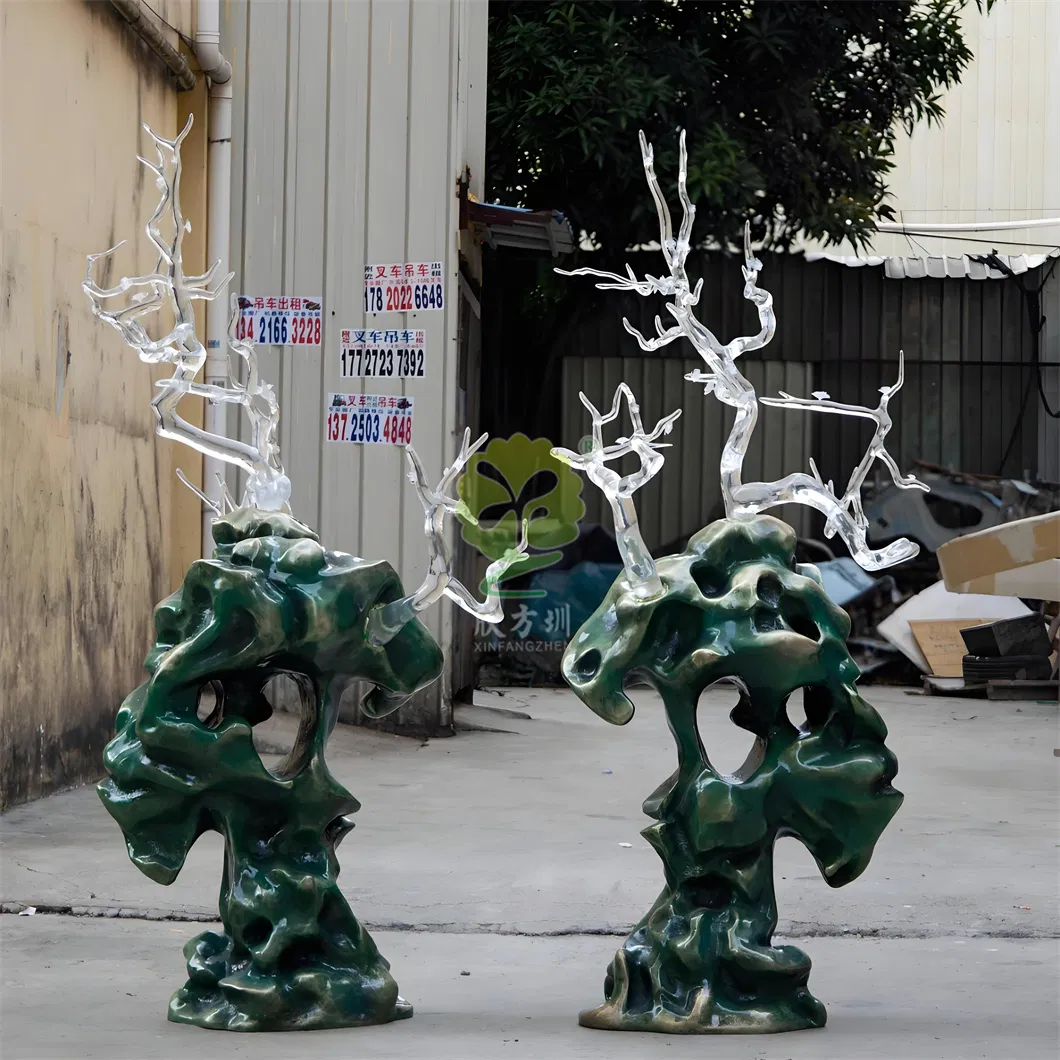 Arte em Pedra Taihu, Decorações Macias Ornamentais, Fabricante de Artesanato e Esculturas em Resina Transparente