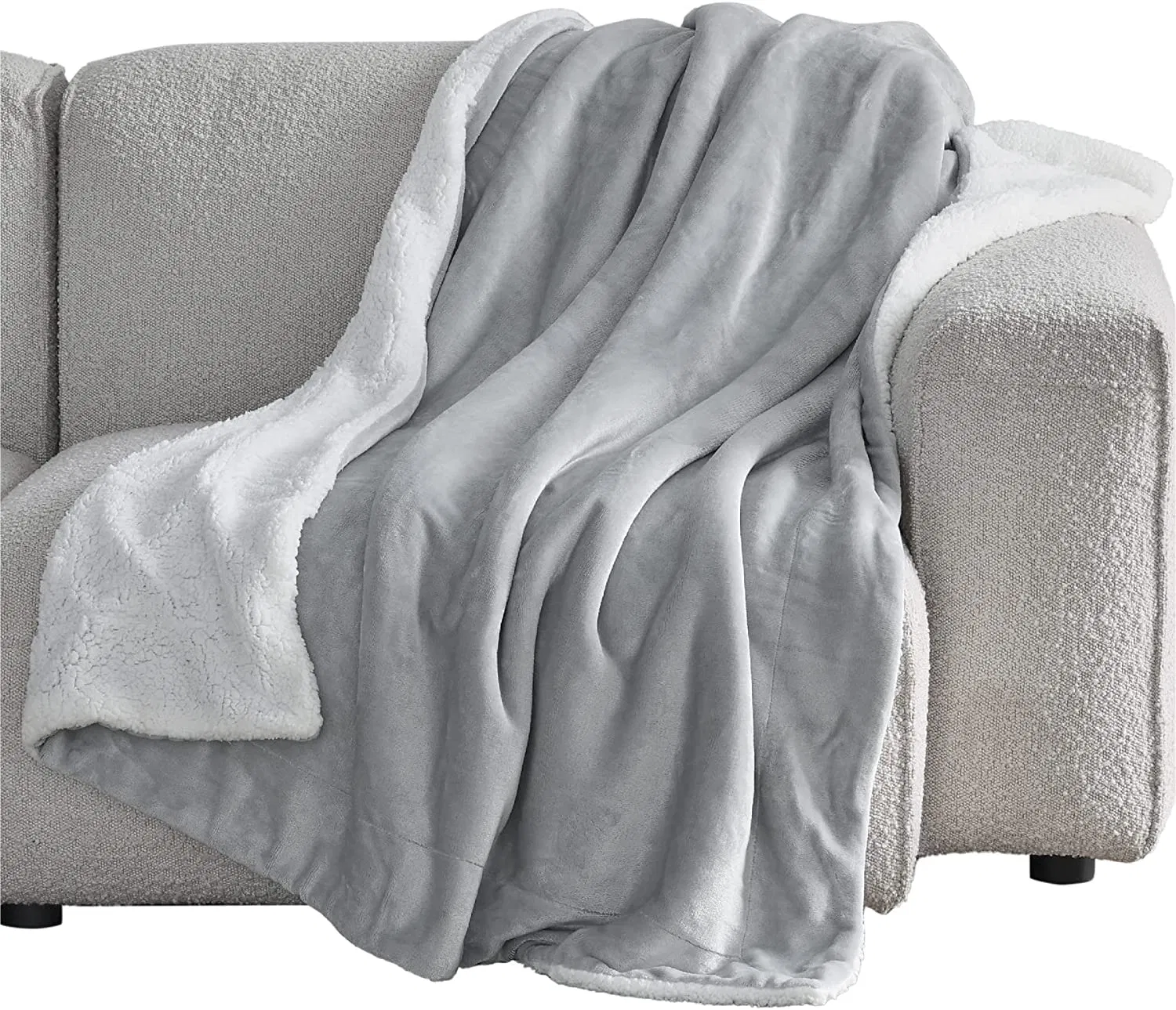 Cobertor de Sherpa de Luxo Moderno e Macio, Quente e Confortável, em Flanela de Fleece, Personalizado em Cor e Tamanho para Cama