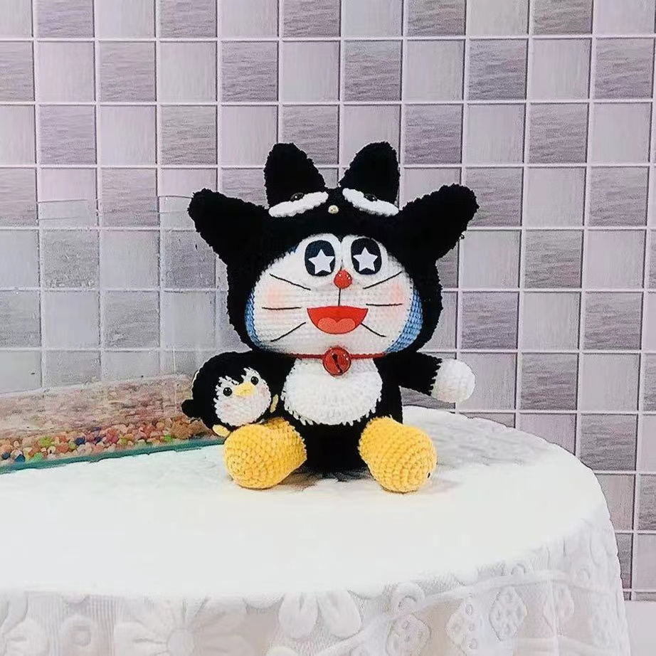 Animais de Pelúcia de Lã Tricotados à Mão Personalizados por Atacado, Boneca de Algodão Amigurumi, Brinquedos de Animais de Crochê para Bebês