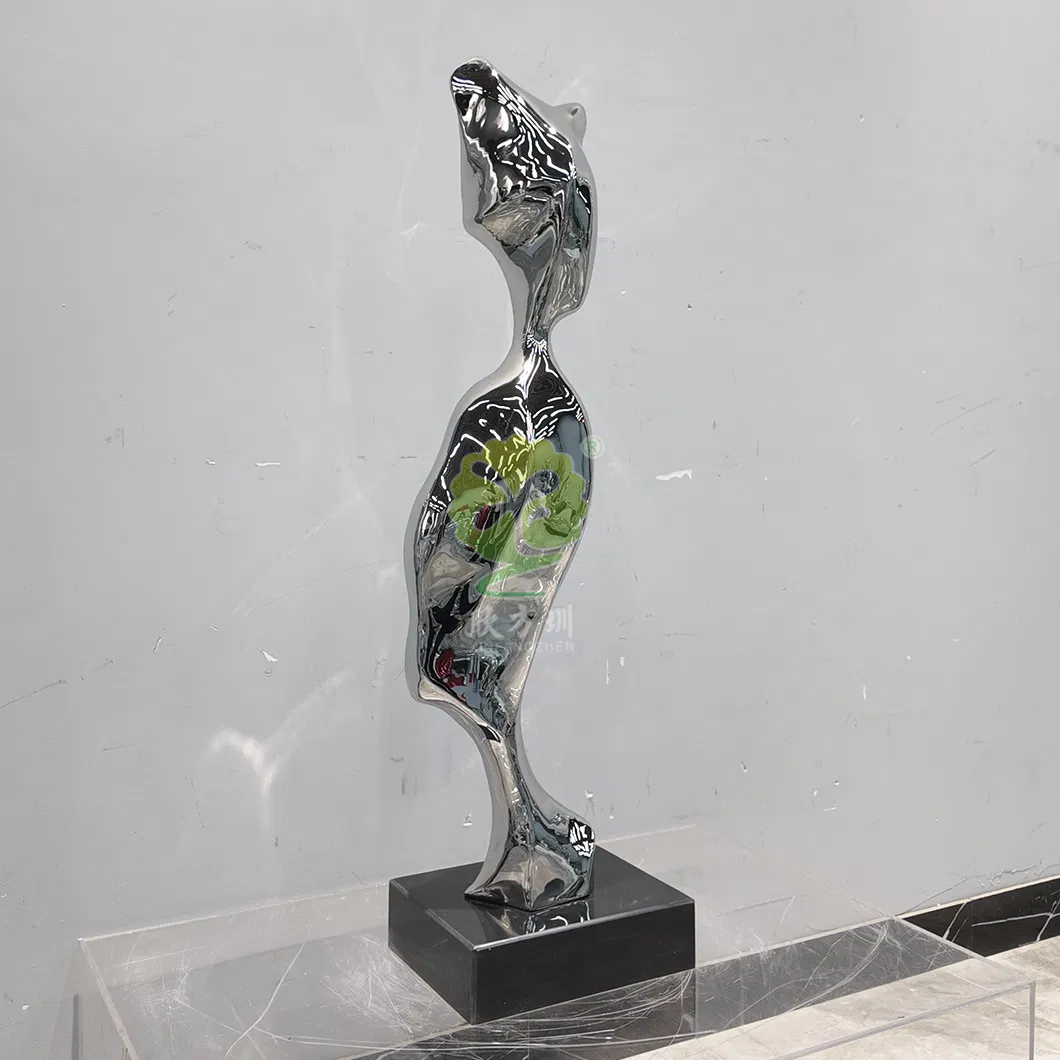 Escultura Metálica Abstrata Criativa de Luxo Leve para Casa, Fabricação de Personalização de Acessórios para o Lar
