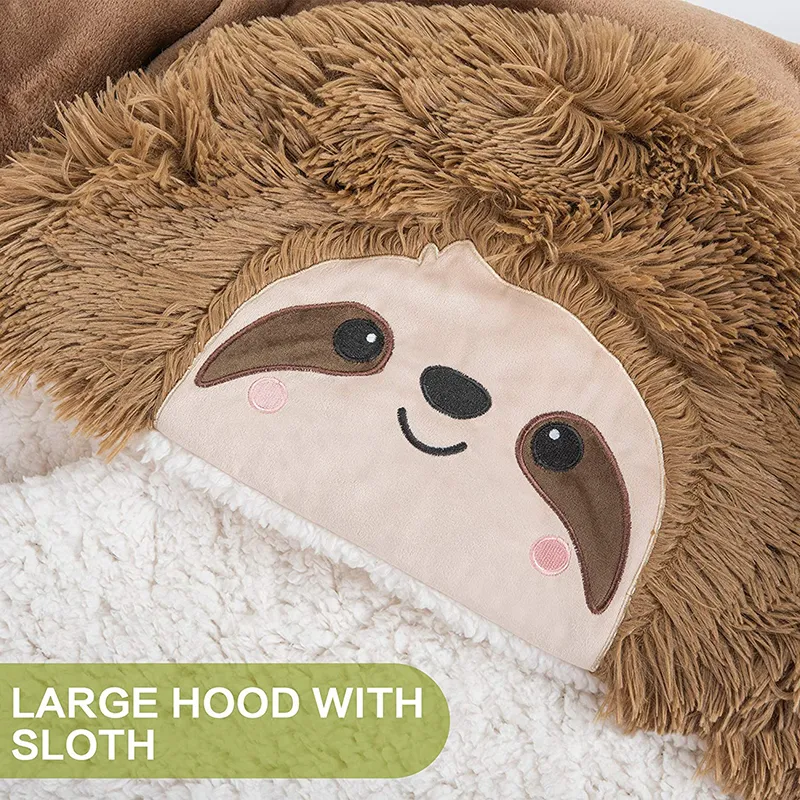 Manta com Capuz Sloth 2
