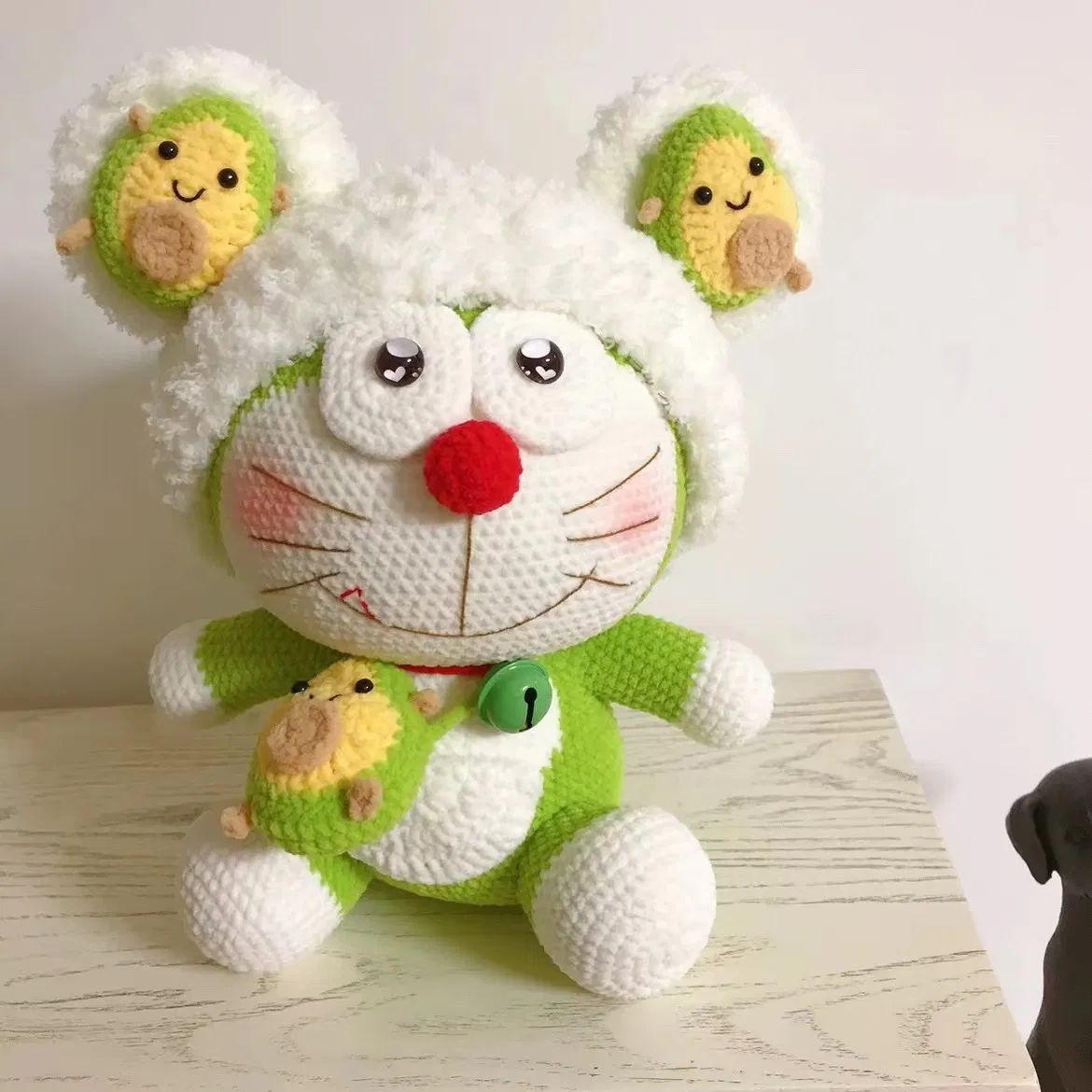 Brinquedos de Crochê Amigurumi Feitos à Mão, Presentes de Amigurumi, Fabricante de Brinquedos para Crianças, Brinquedos Grandes de Crochê do Doraemon