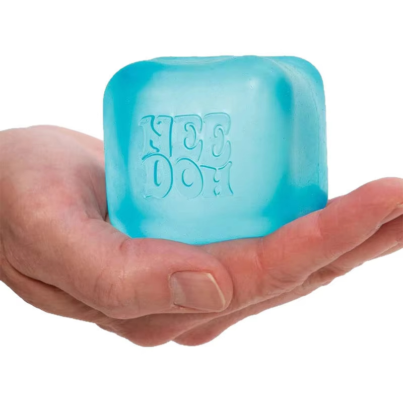 Brinquedo sensorial de compressão Schylling Needoh Nice Cube, brinquedo quadrado de ventosas, brinquedos squishy Needoh Nee Doh Nedoh, brinquedo promocional