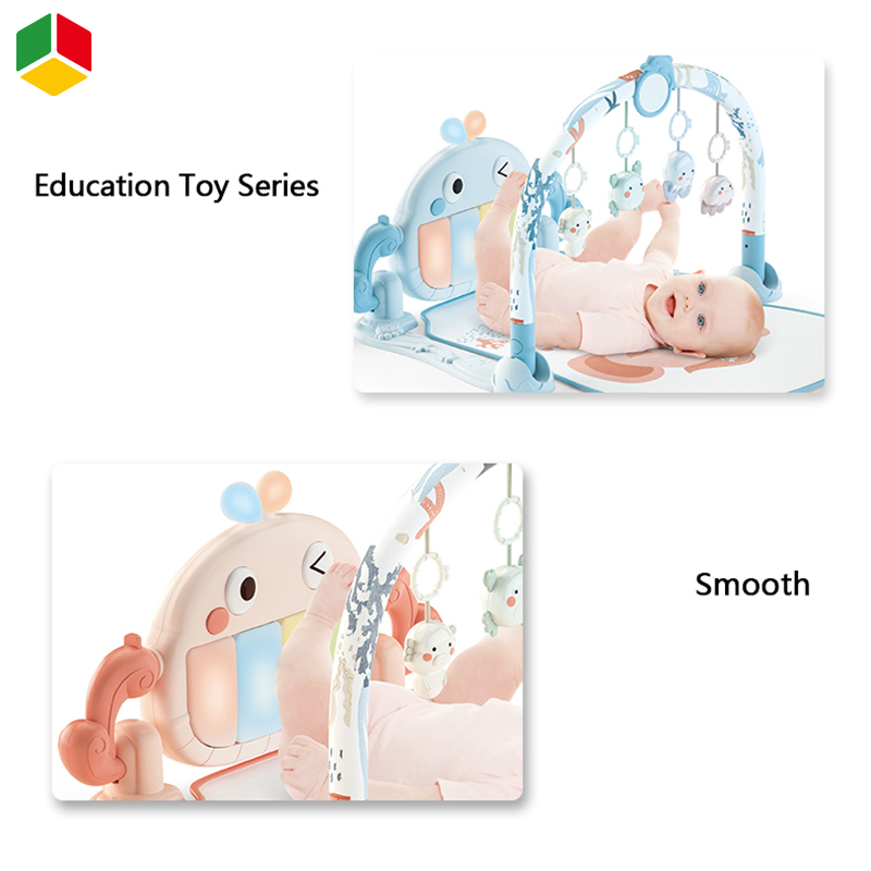Brinquedos musicais infantis educativos de alta qualidade, portáteis e macios, piano dobrável com pedais, tapete de atividades para bebês, ideal para engatinhar e dormir