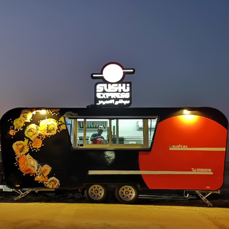 Electric Mobile Ice Cream Food Trailer Trucks Can Be Customized