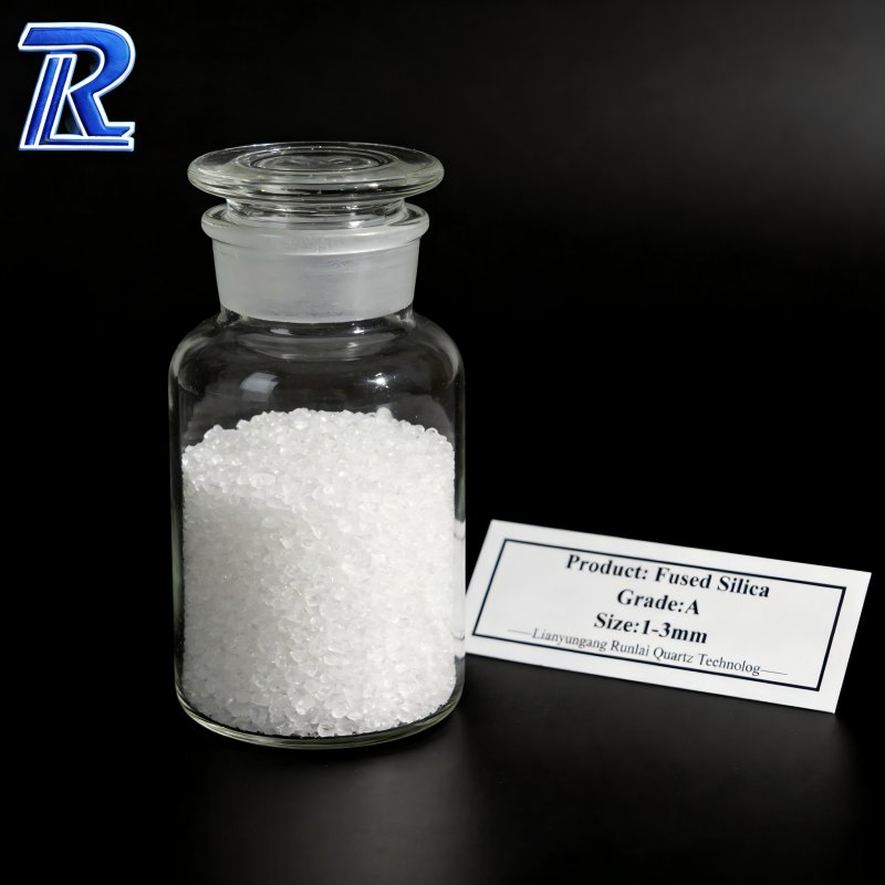 Premium 99.95% Mesh Ultra Quartz Silica Powder Quartz Fused Powder Silica 3-5mm Quartz Sand Fine Quartz Silica Fused Silica Sand for Semiconductor Equipment