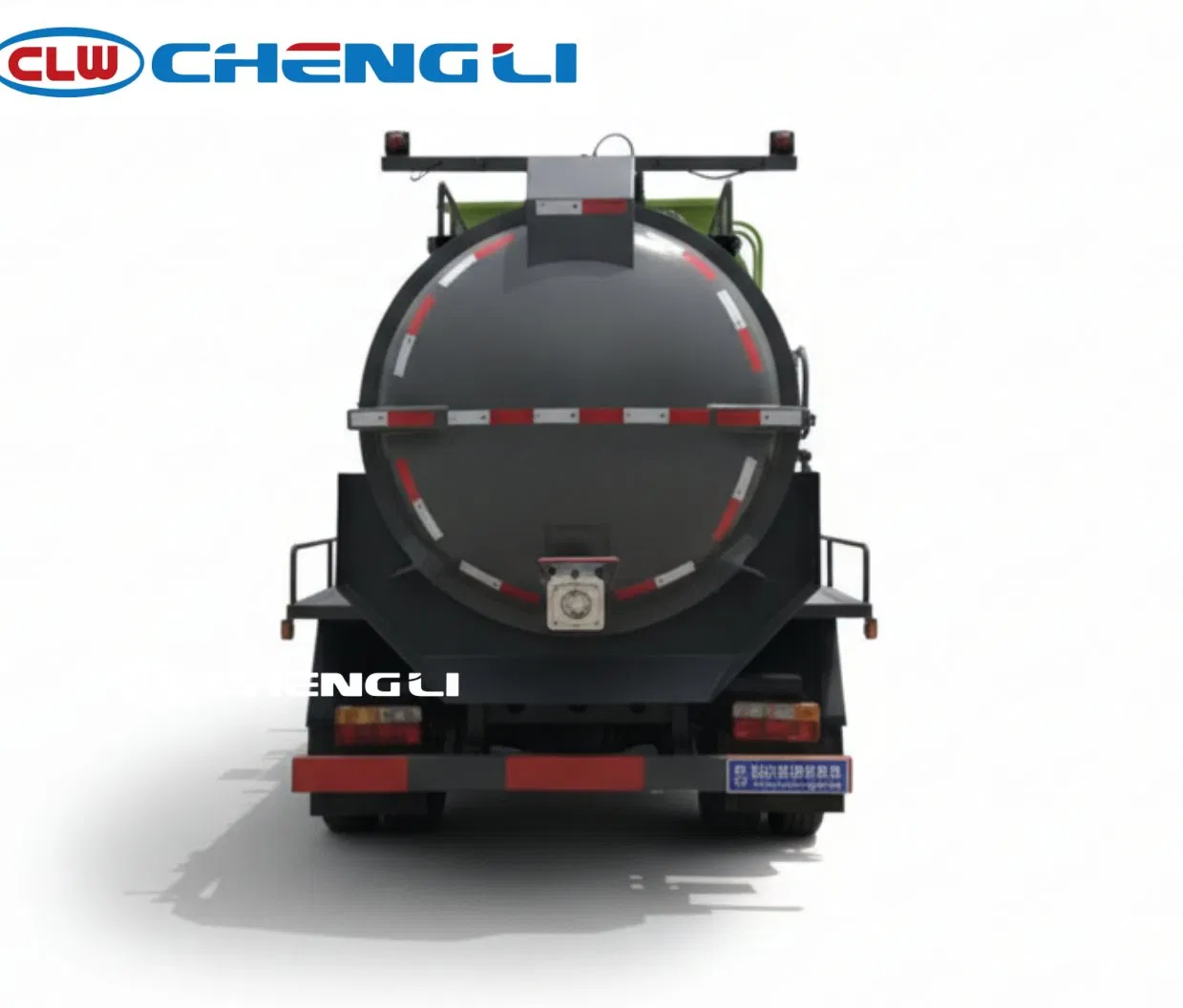 7 Cubic Meters Large Capacity, D7 Chassis, Push Discharge, Round Body Food Waste Truck