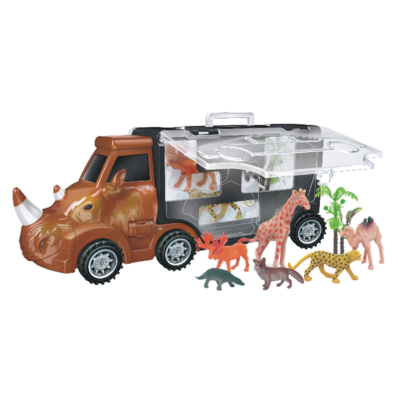 Triceratops Storage Transport Car Carrier Truck Toys Dinosaur Truck for Kids