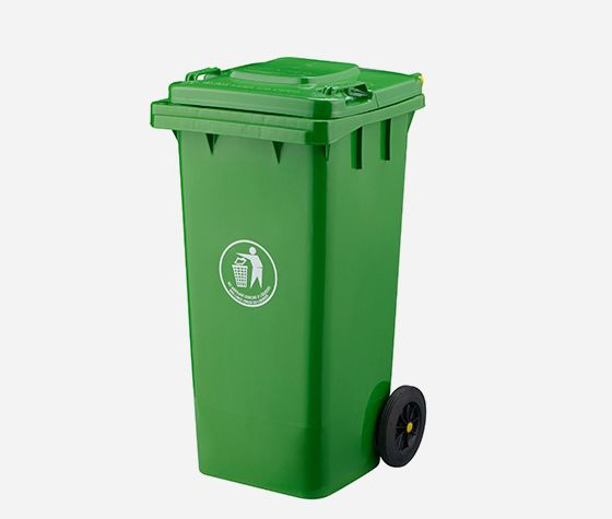 Two Wheels Mobile Garbage Container Trash Bin Green Dustbin 120L 240L