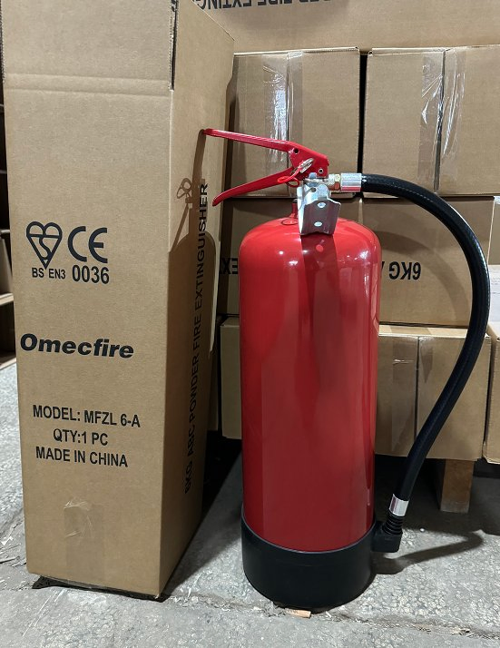 6kg Bsi Approved Dry Powder Portable Fire Extinguisher 40% ABC Powder