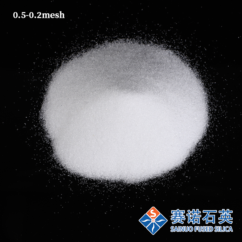 Sainuo Quartz Fused Silica Sand 0.5-0.2mm for Refractory Materials with Best Price