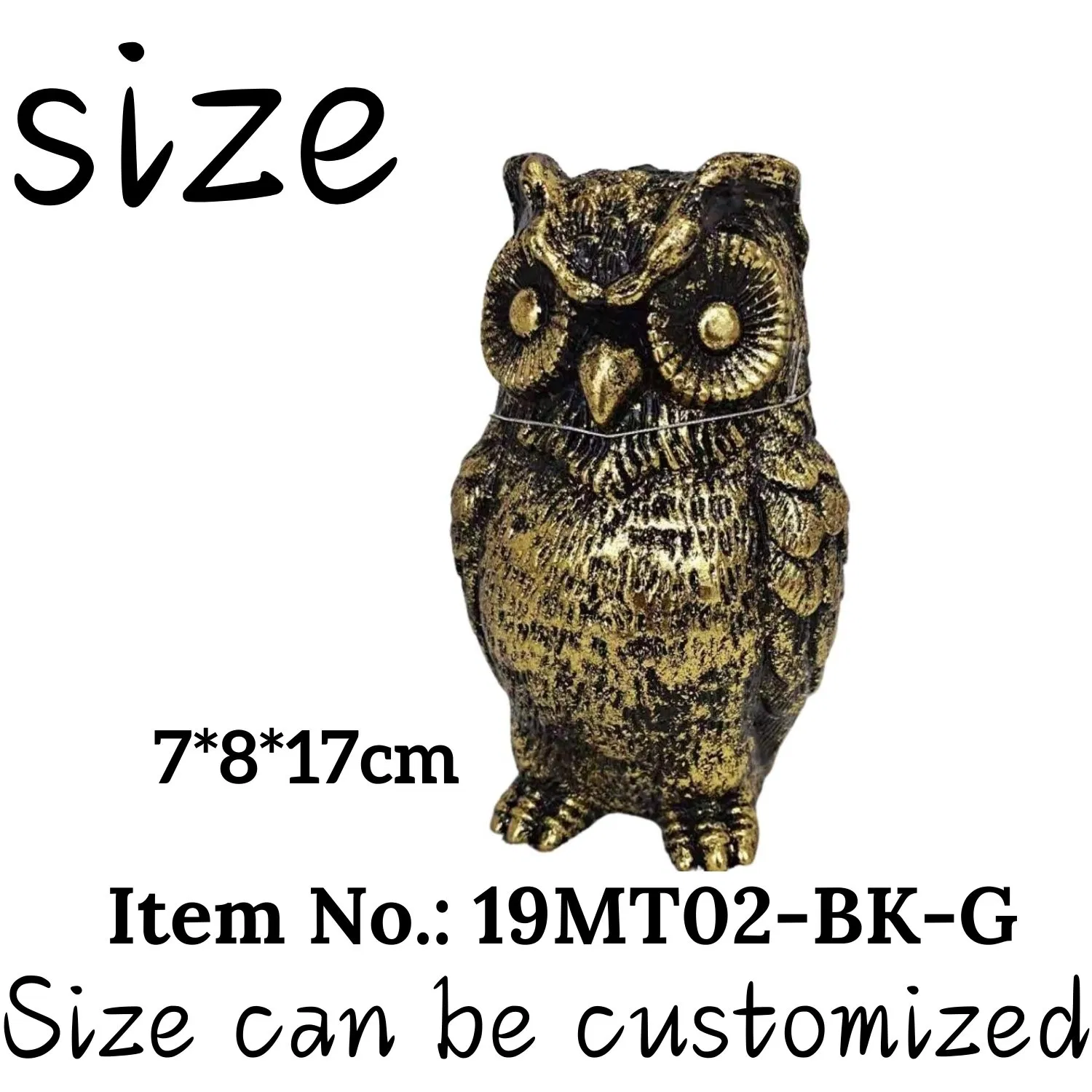 Vintage Owl Statue Brass Owl Copper Owl Figurines Christmas Ornaments