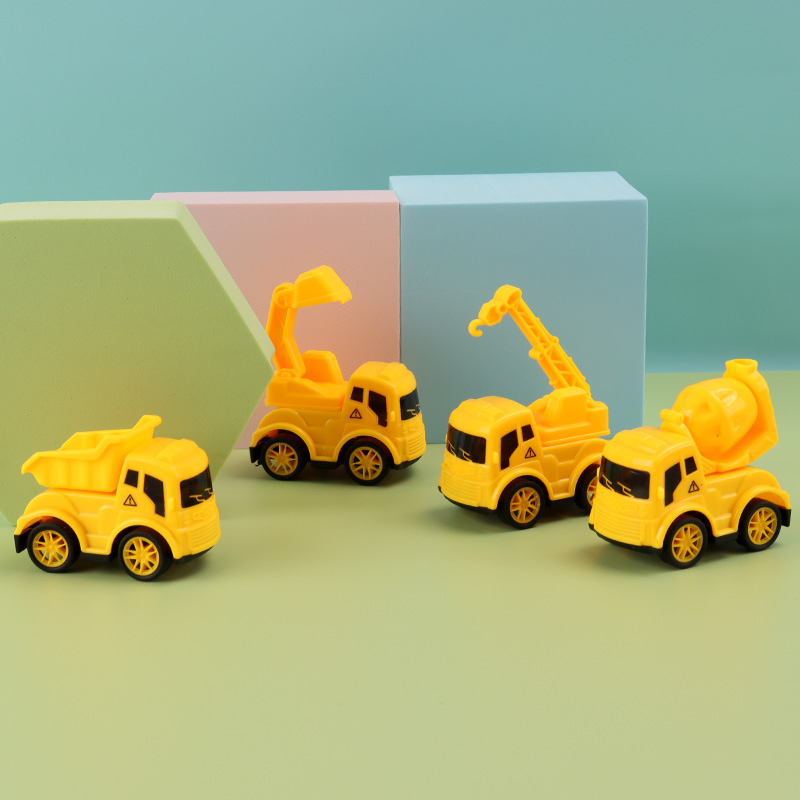 Promotion Plastic Pull Back Small Construction Truck