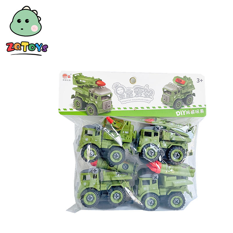 Zhiqu Dly Fire Engine Truck Building Toys Educational Take Apart and Assembly for Boys Other Toy Vehicles