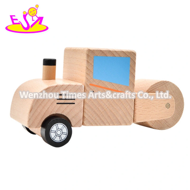2020 Wholesale Preschool Wooden Toy Construction Trucks for Kids W04A463