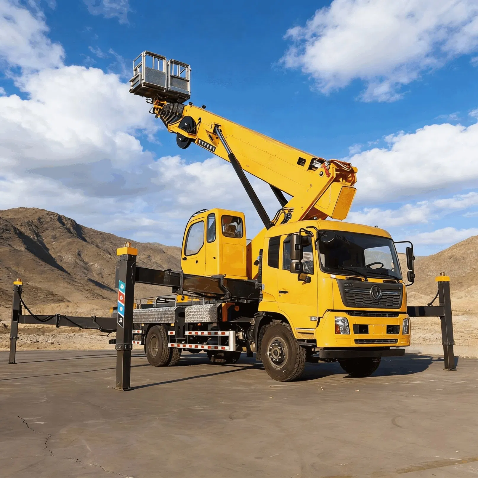 All Electric Insulated 50 Meter Awp Truck for Sensitive Environment and Indoor Facility Maintenance