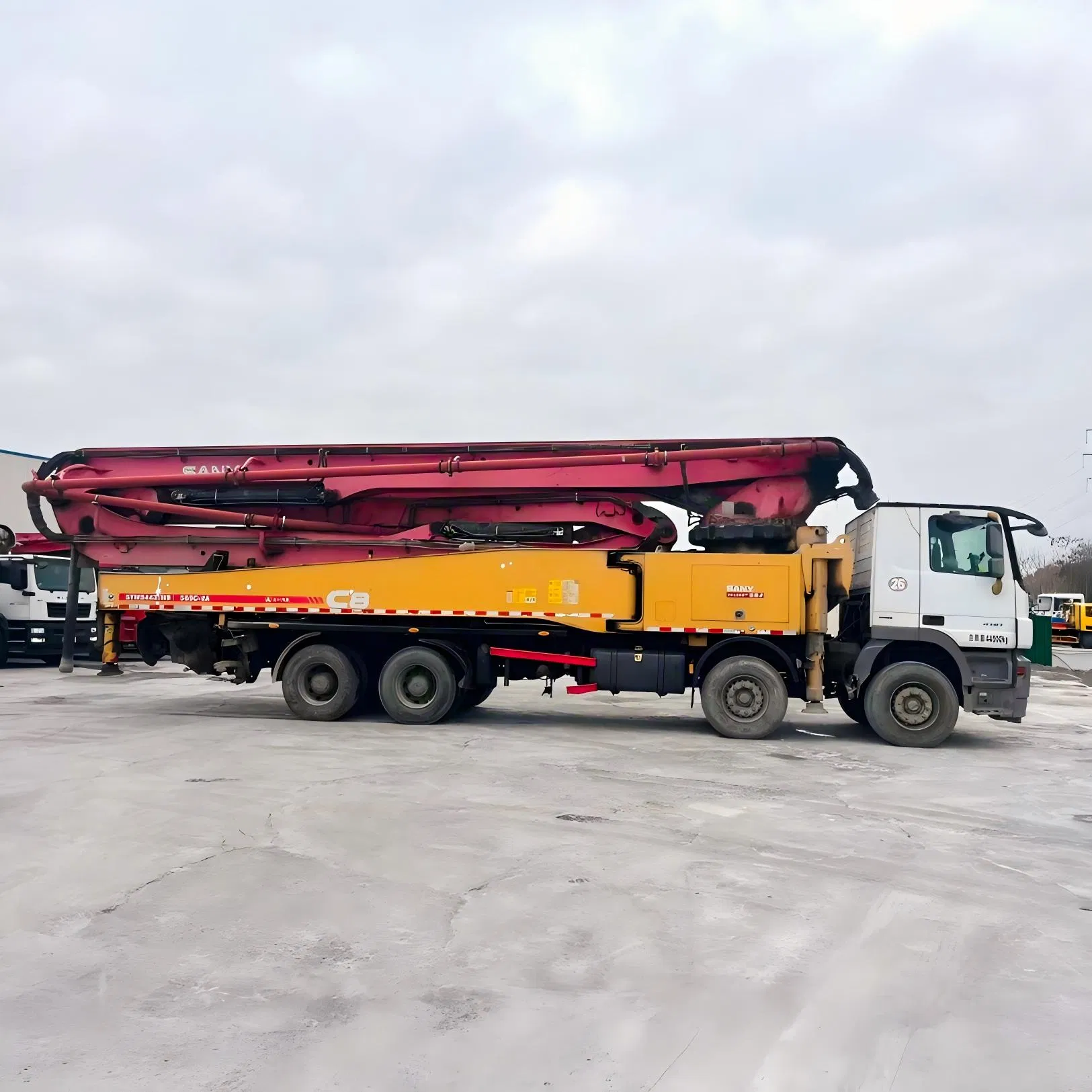 High Quality Original China Brand SA Ny 56m 60m 62m Customizable Used Concrete Pump Trucks for Sale