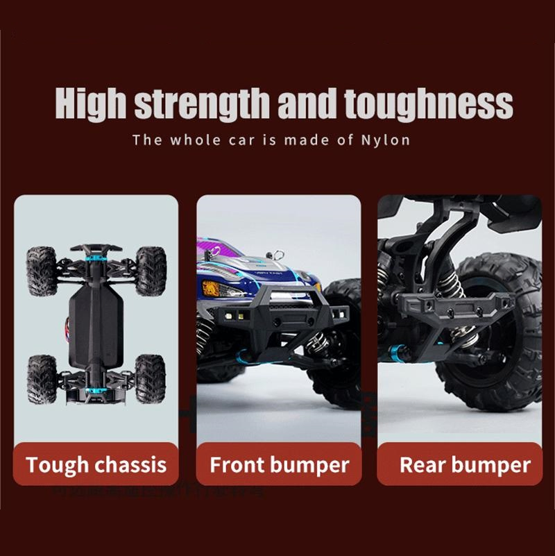 AiJH 38km/h Brushed Motor RC Car 1:16 Scale Electric 4WD Off-road Car 2.4Ghz Remote Control Toys RC Trucks