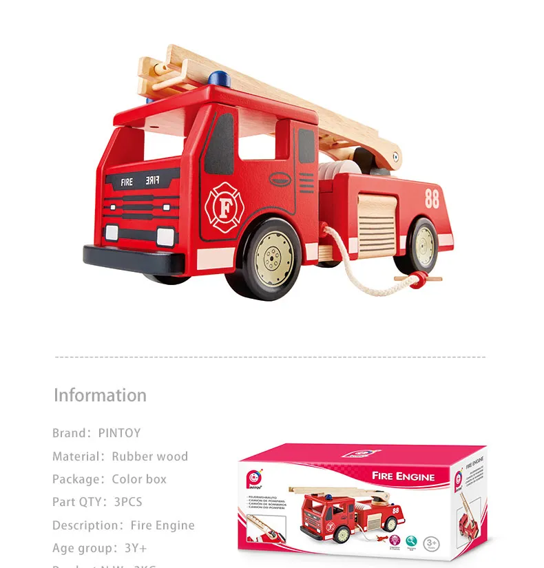 Wooden Fire Truck 5