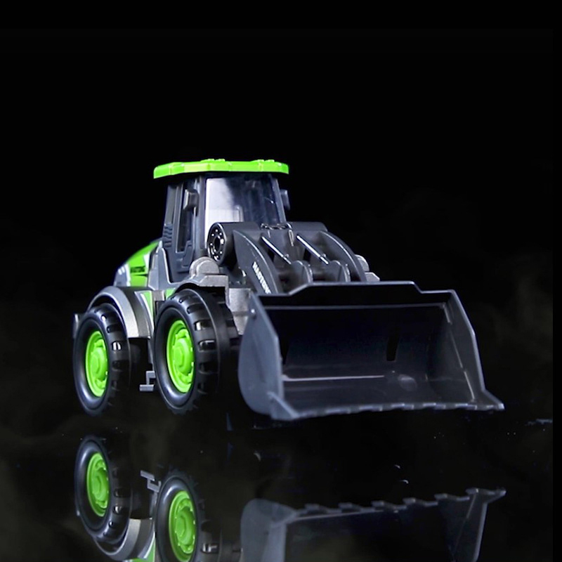 High Quality Simulation Electric Engineering Vehicle Model Toys Series Battery Operated City Truck with Light Sound