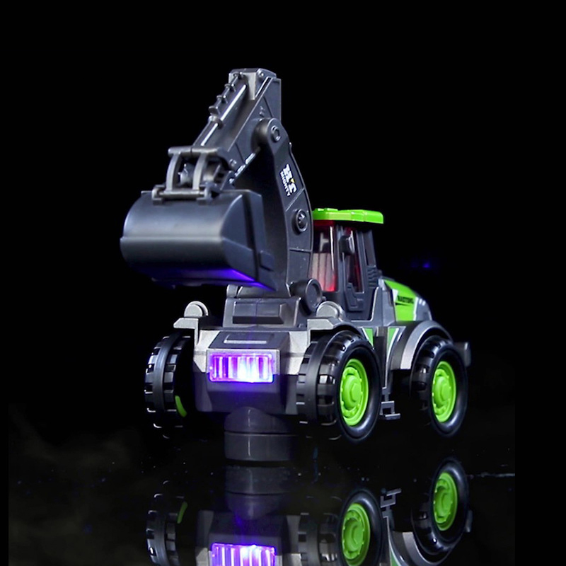 High Quality Simulation Electric Engineering Vehicle Model Toys Series Battery Operated City Truck with Light Sound