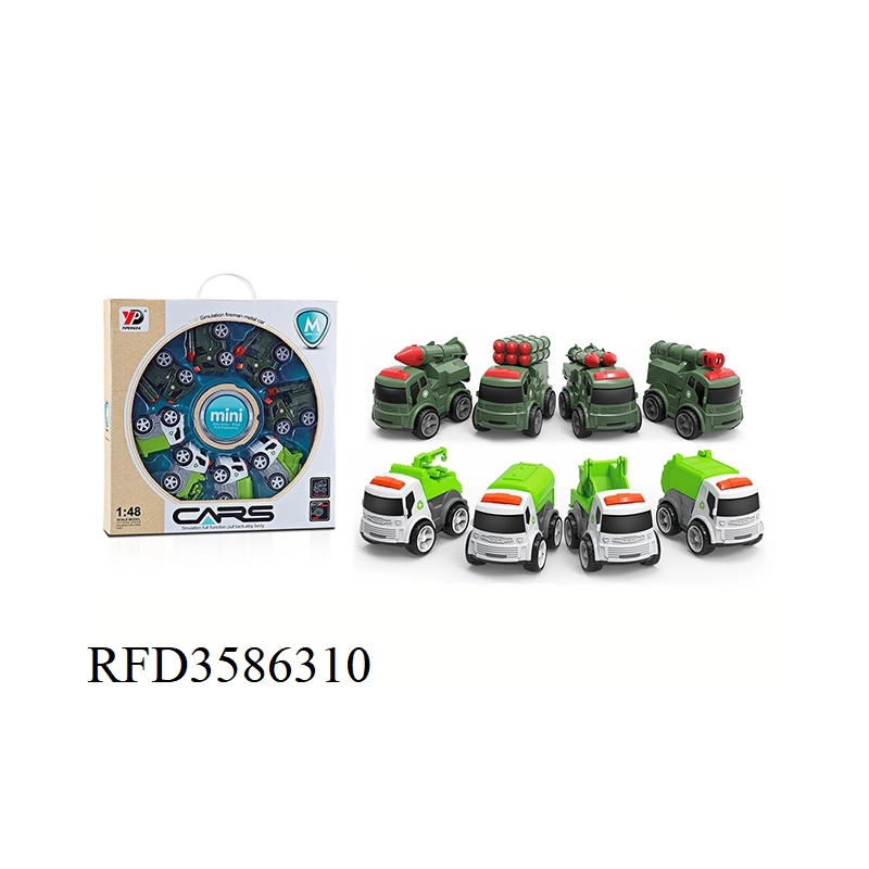 Children Toys Simulation Die Cast Car Alloy Fire Truck Army Metal Truck Gift Package