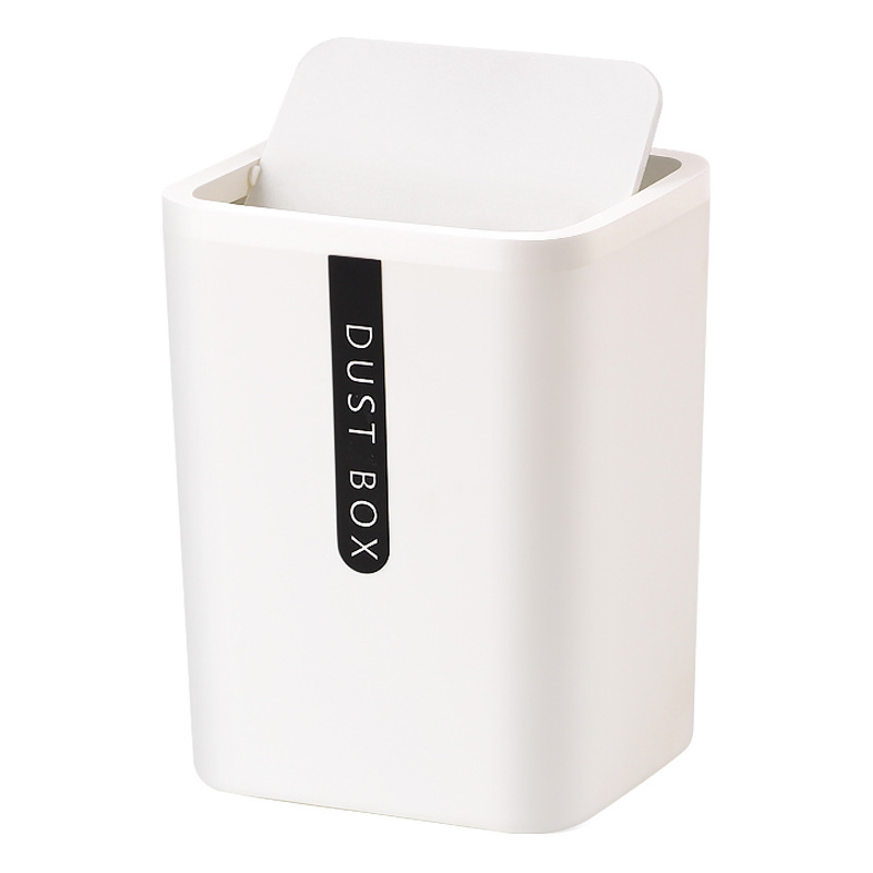 Mini Desktop Table Trash Can Car Bin Office Waste Paper Basket Bucket Garbage