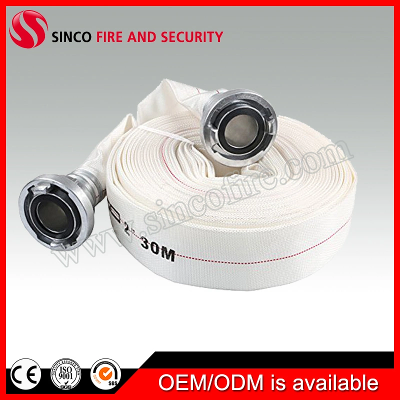 Canvas Single/Double Jacket PVC/Rubber Fire Hose with Coupling for Fire Fighting