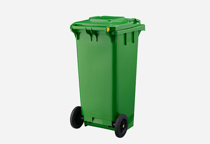 Two Wheels Mobile Garbage Container Trash Bin Green Dustbin 120L 240L