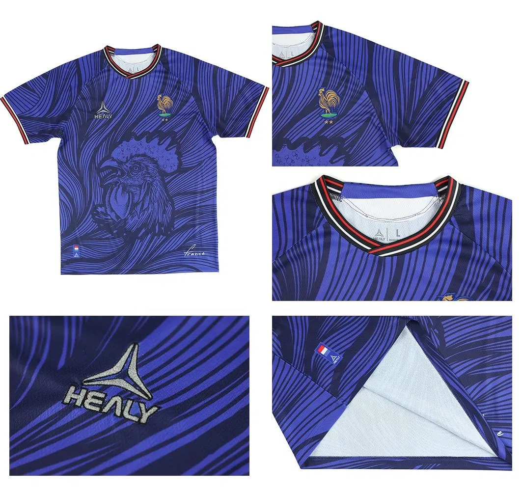 Sports Football Shirt Custom Sublimated Vintage Football Shirt T-Shirt Men's Football Uniform