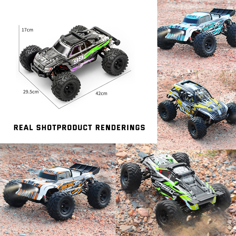 AijJH 4CH Speed 62km/H RC Car 1/10 Scale Model High Speed Racing Car Electric Power Brushless Remote Control Truck