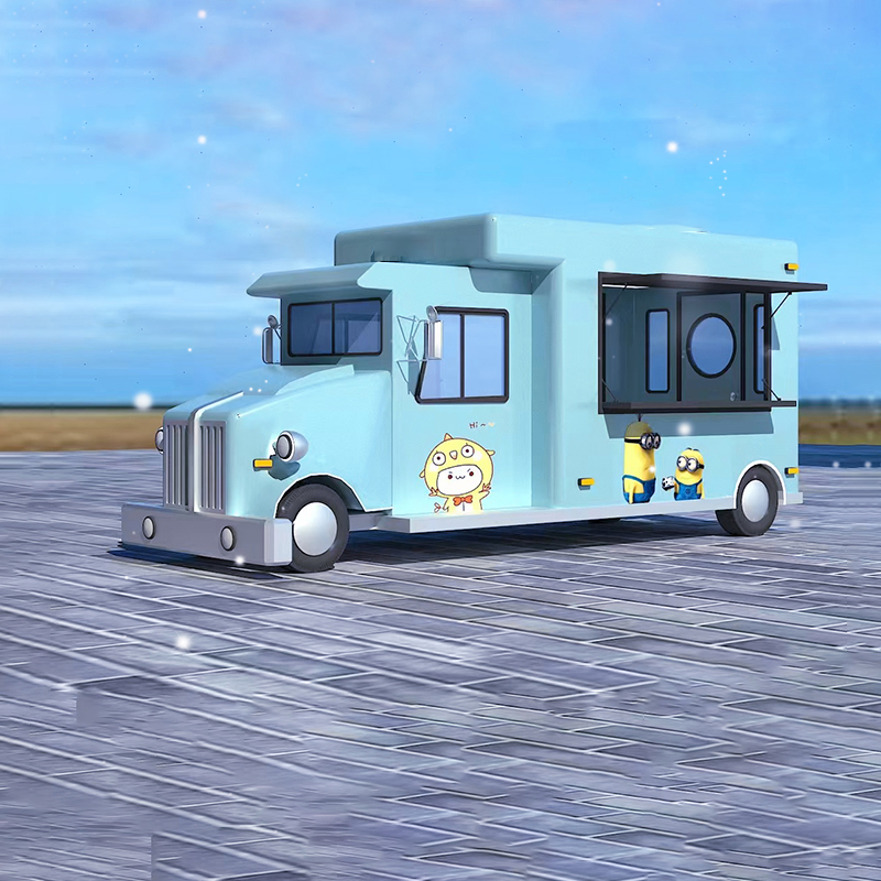 Support Customized Mobile Electric Food Truck with Full Kitchen Equipment