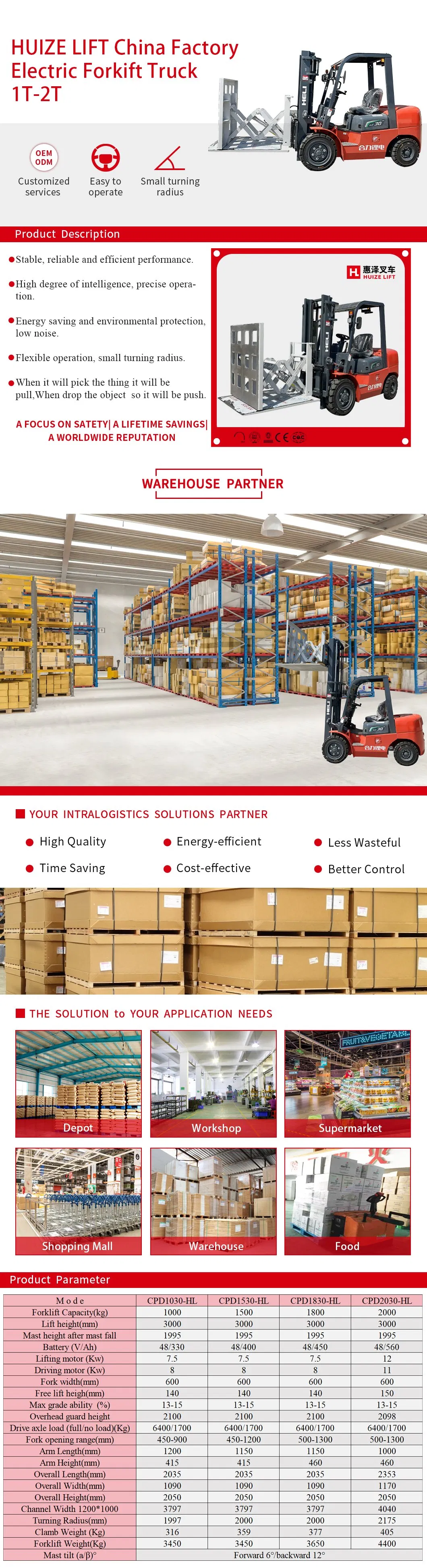 Lithium Power Forklift Truck