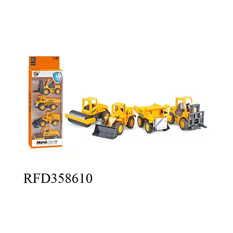 1: 48 Scale Die-Cast Car Metal Mini Truck Alloy Fire Truck Educational Toy for Kids