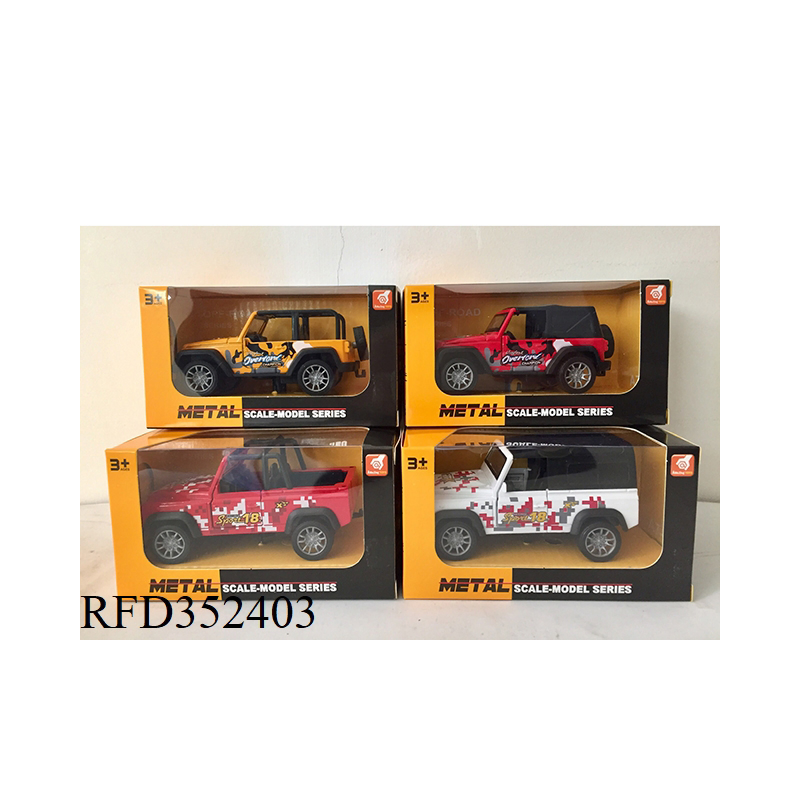 1: 39 Scale Alloy Army Truck Police Truck Toy Car with Sound and Light