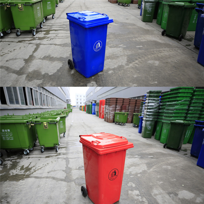 Public Plastic Garbage Can Trash Can Contenedor Basura