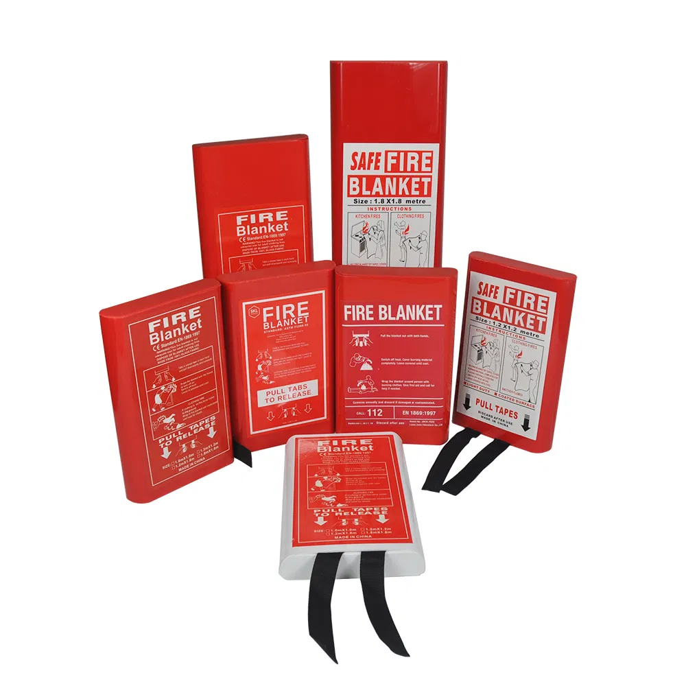 En1869 Certified 1X1m Manta Ignifuga Fire Blanket for Kitchen Use