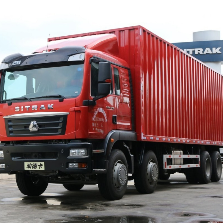 HOWO Updated Model Sitrak C5h Heavy Duty Box Cargo Truck Customizable Reliable