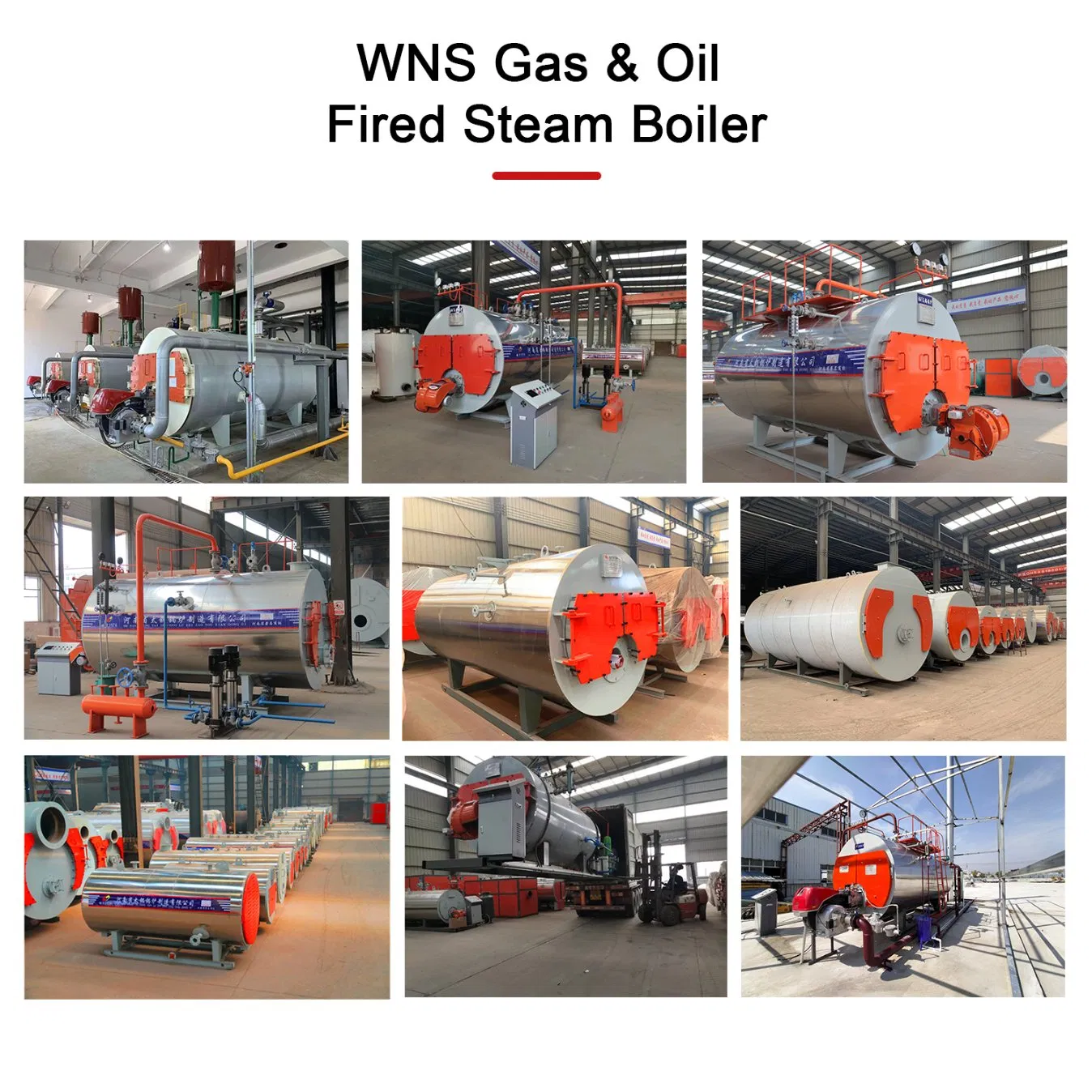 Industrial Fire Tube Gas Boiler 1 2 3 4 5 6 7 8 9 10 Ton for Food Textiles Chemicals Industries China Factory Steam Boiler