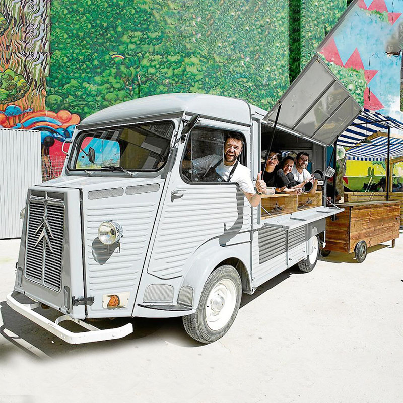 Street Mobile Equipment Ice Cream Trailer Truck Can Be Customized