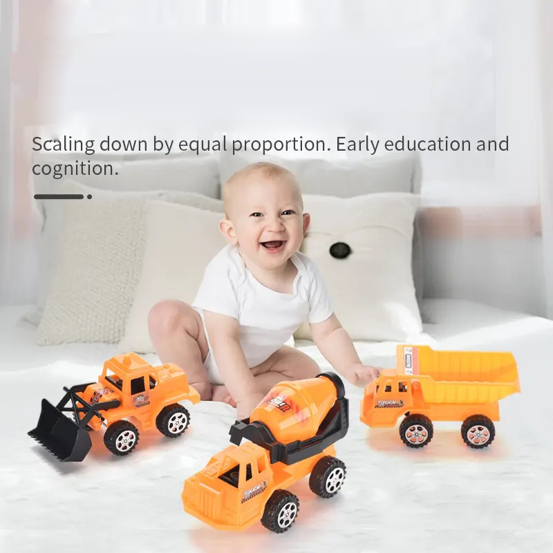 Wholesale Kids Toy Car Model Mini Vehicle Toys Children Boys Gift Gliding Construction Truck Taxiing Engineering Slide Truck