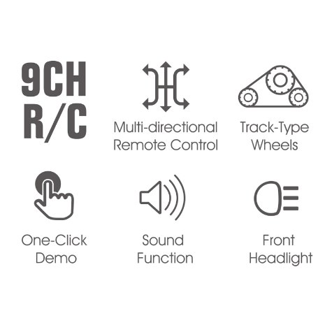 2.4GHz 9 Channels RC Bulldozer Truck Toys Metal Plastic Two Versions Remote Control Engineer Vehicle Trucks with Light and Sound Emulational RC Truck Toys