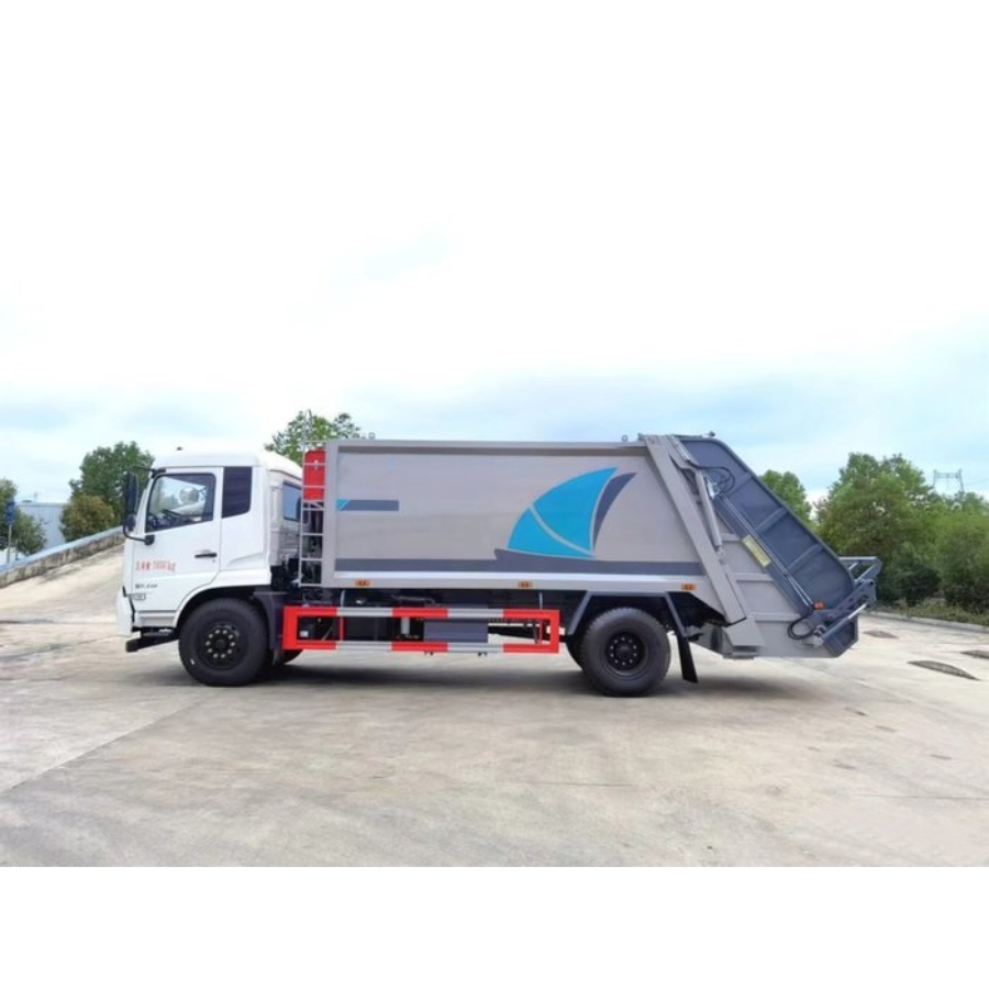 China Made 14 Cubic Meter Garbage Truck with Push Compactor