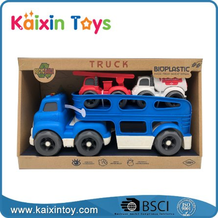 10405730 Wheat-Straw Recyclable Materials Sliding Truck with Sound Light Bio-Plastic Car Toy
