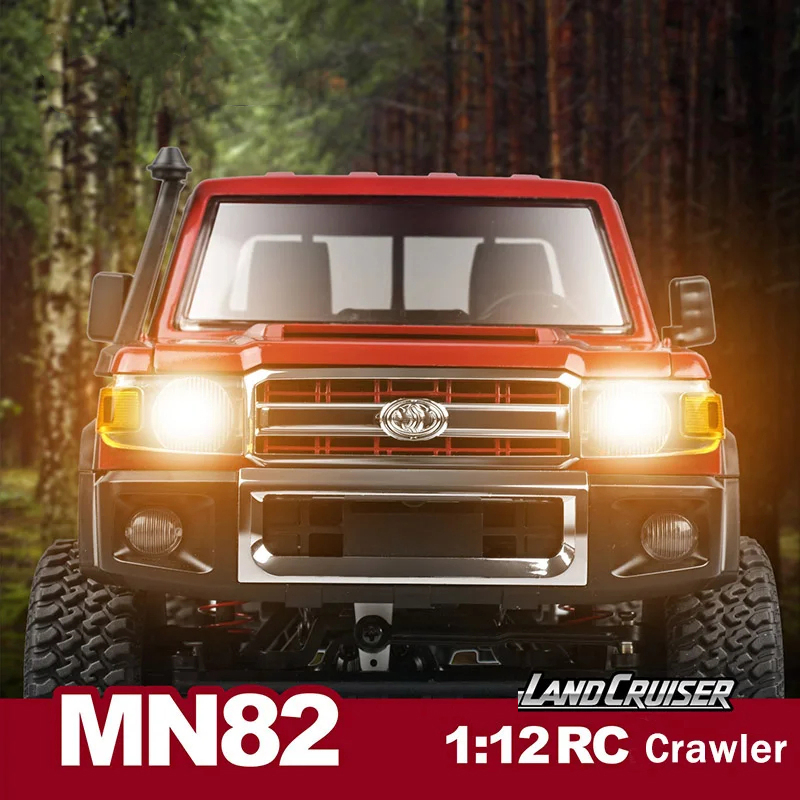 Aijh Mn82 High-Speed RC Car 8km/H 4WD All Terrain off-Road Car Full 1: 12 Remote Control Truck Toys