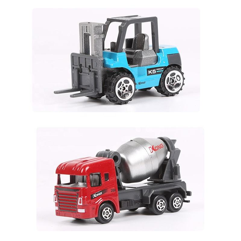 Samtoy Kids Friction Excavator Construction Toys Alloy Metal Diecast Model Car Toys Truck for Boys Die-Cast Car