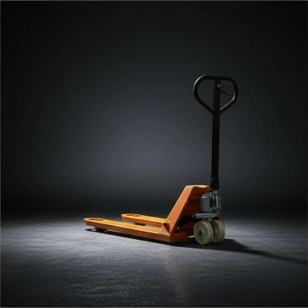 Loading and Unloading Hand Push Forklift Manual Truck