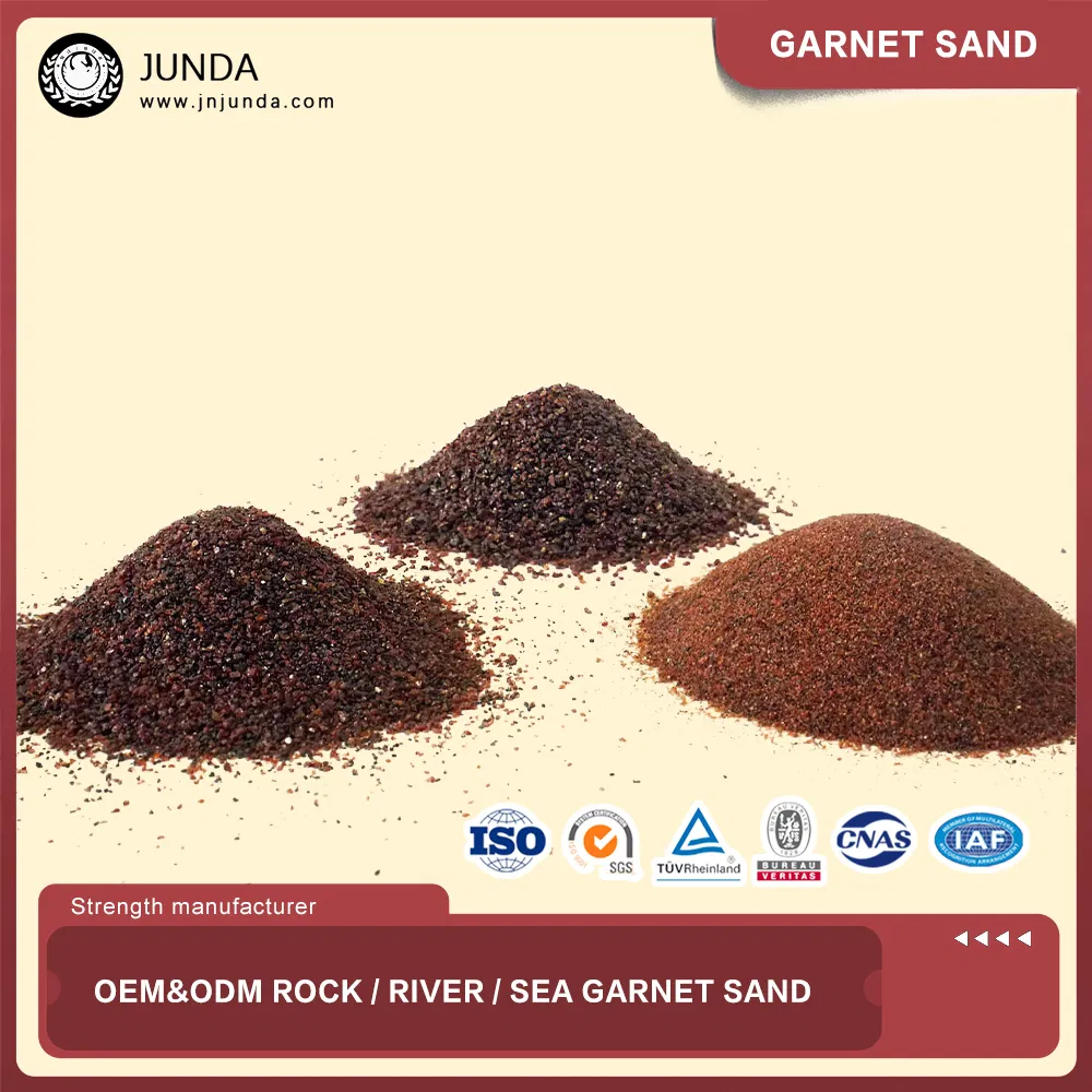 Factory OEM&ODM Abrasive Garnet Sand for Water Jet Cutting Garnet Sand Water Filtration Rock Sea River Garnet Sand Blast Media