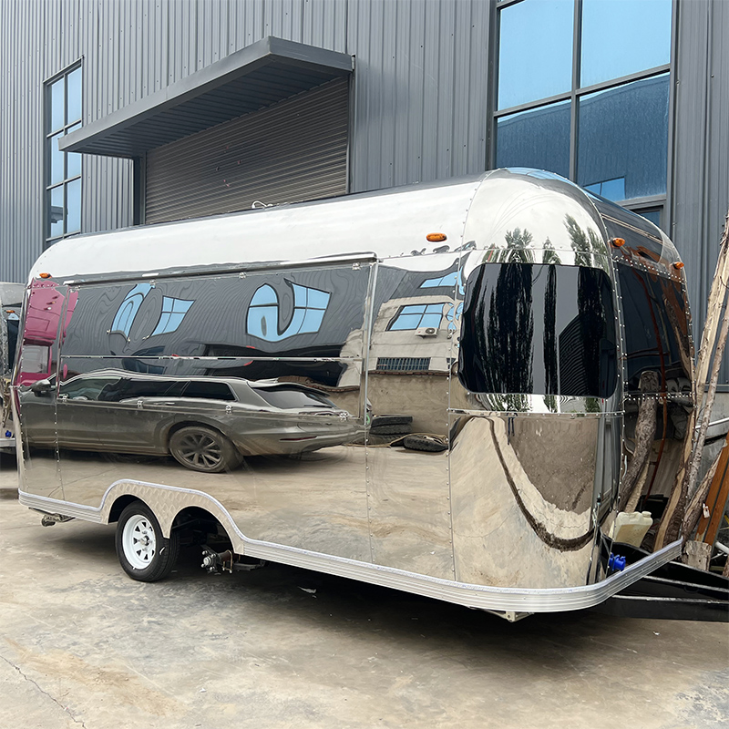 Mobile Coffee Ice Cream Food Trailer Truck Carts with Full Kitchen Equipment Can Be Customized