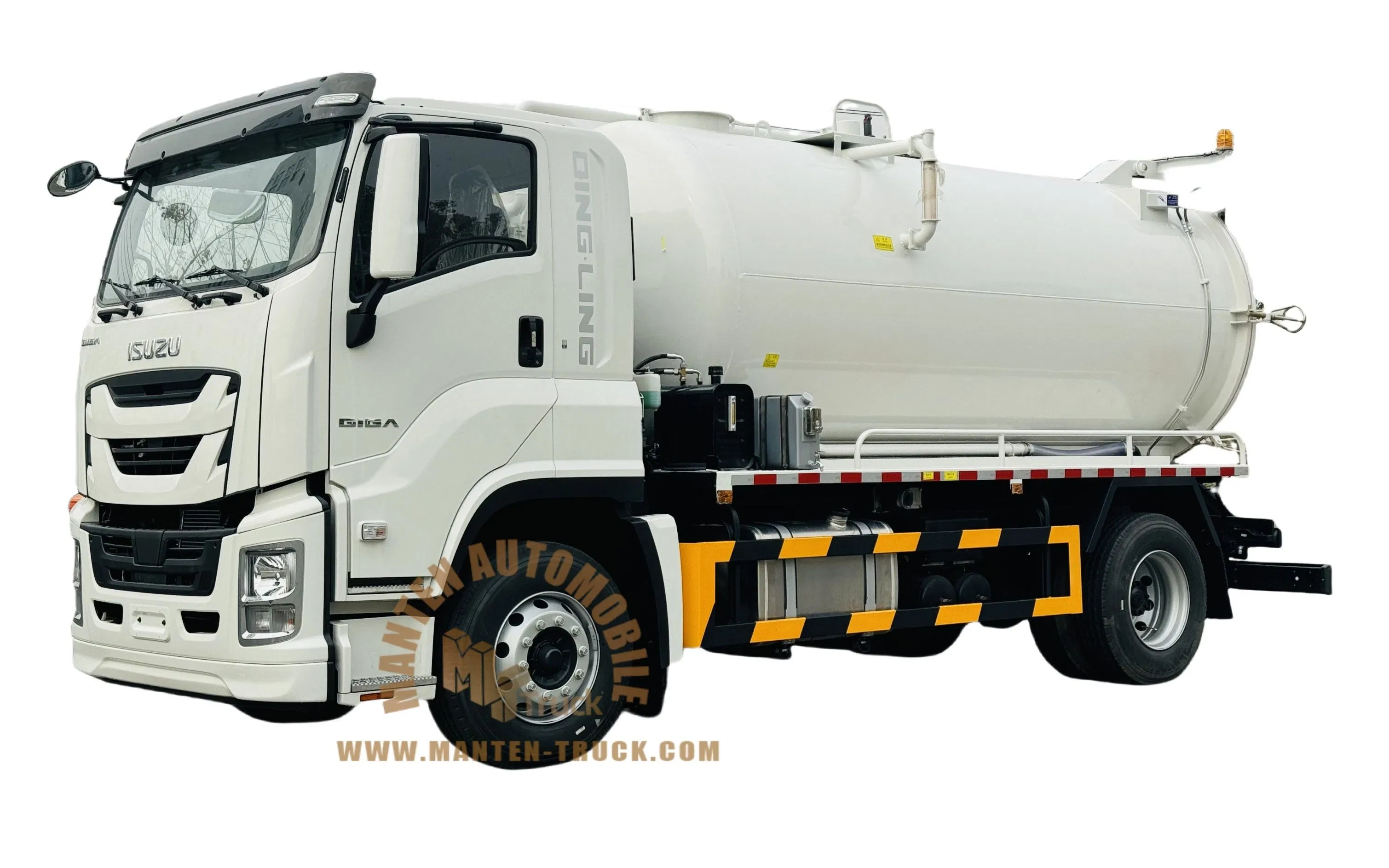 Customizable Isuzu Giga 380HP 4X2 10000liters 12000liters 14000liters Cleaning Sewage Suction Truck /High Pressure Jetting Truck for Sewer Vacuum Truck